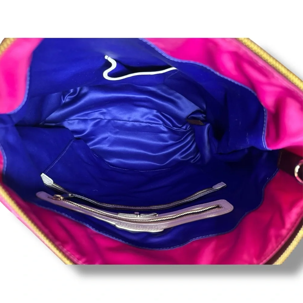 Henri Bendel Magenta/Maroon Jetsetter Convertible Backpack - Picture 3 of 4